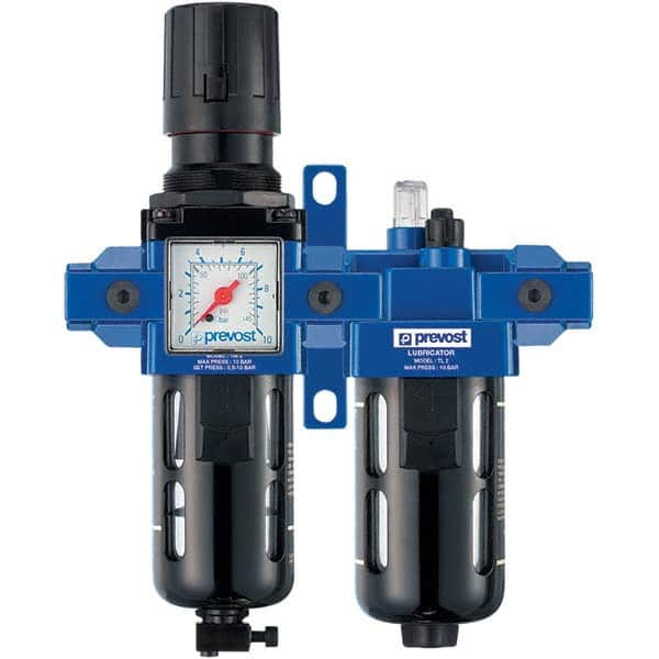 Prevost - Filter, Regulator & Lubricator (FRL) Units Configuration: 2 Pc. Filter/Regulator-Lubricator Body Type: Standard - Best Tool & Supply