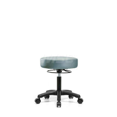 Lab Stool: Vinyl, 24″ Seat Width, 24″ Seat Depth Round Height