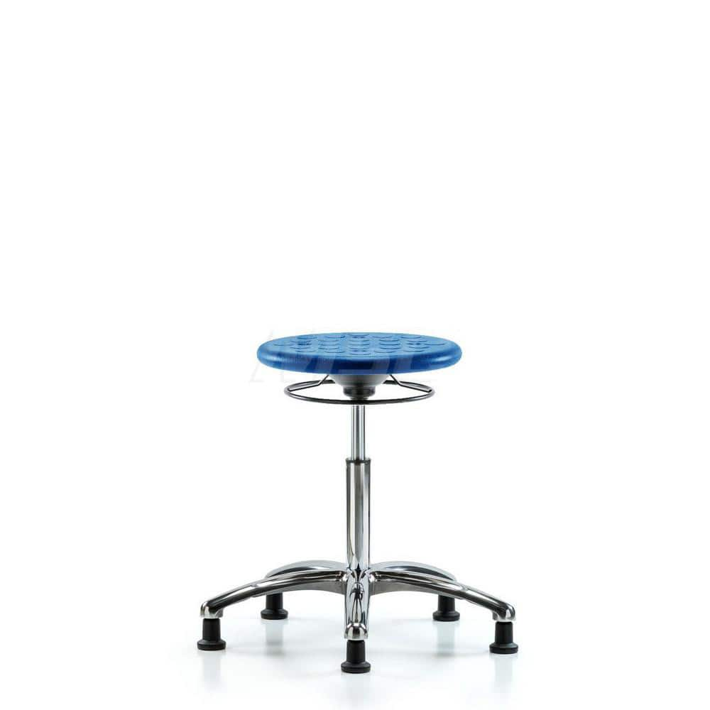 Lab Stool: Polyurethane, 25″ Seat Width, 25″ Seat Depth Round Height