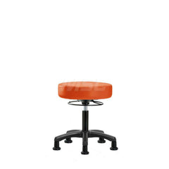 Lab Stool: Vinyl, 24″ Seat Width, 24″ Seat Depth Round Height