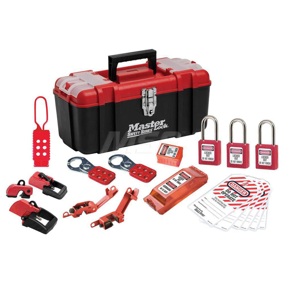 Portable Lockout Kits; Type: Electrical Lockout Kit; Container Type: Tool Box; Number of Padlocks Included: 3; Key Type: Keyed Alike