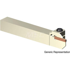 Indexable Cutoff Toolholder: 10 mm Max Depth of Cut, 20 mm Max Workpiece Dia, Left Hand 16 mm Shank Height, 16 mm Shank Width, Uses GCMN Inserts, Series GND