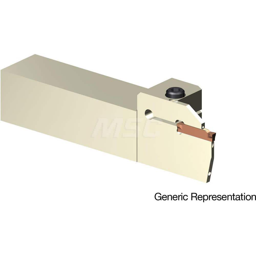 Indexable Cutoff Toolholder: 20 mm Max Depth of Cut, 40 mm Max Workpiece Dia, Left Hand 25 mm Shank Height, 25 mm Shank Width, Uses GCMN Inserts, Series GND