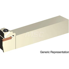 Indexable Cutoff Toolholder: 10 mm Max Depth of Cut, 20 mm Max Workpiece Dia, Right Hand 25 mm Shank Height, 25 mm Shank Width, Uses GCMN Inserts, Series GND