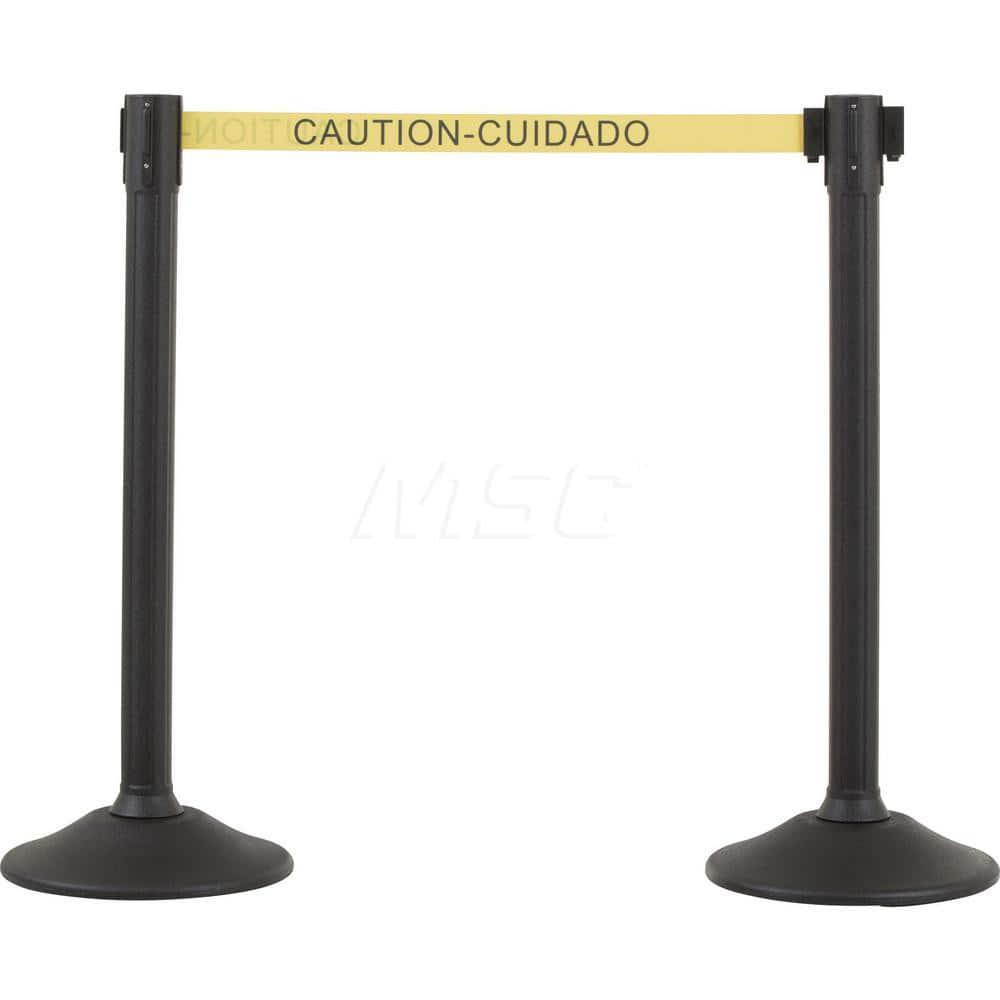 Barrier Parts & Accessories; Frame Type: Warning Post; Mounting Hardware: Mounting Hardware Included; Height (Inch): 38.5; Height (Decimal Inch): 38.5; Material: HDPE; Concrete; Color: Black; Length (Feet): 78.00; Length (Inch): 78.00; Overall Height: 38.