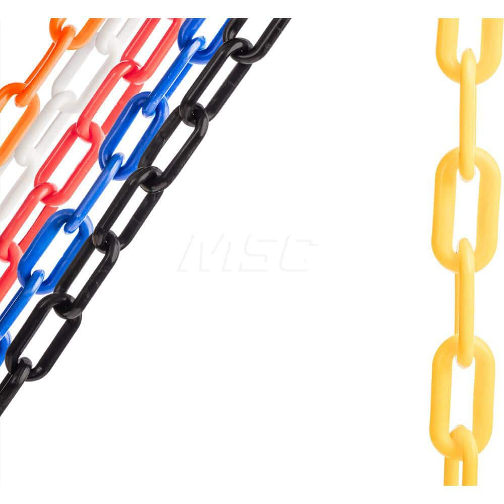 Barrier Rope & Chain; Material: Plastic; Rope/Chain Material: Plastic; Hook Fitting Material: Plastic; Snap End Material: None; Color: Yellow; Length (Feet): 500.00; 500.000; Overall Length: 500.00