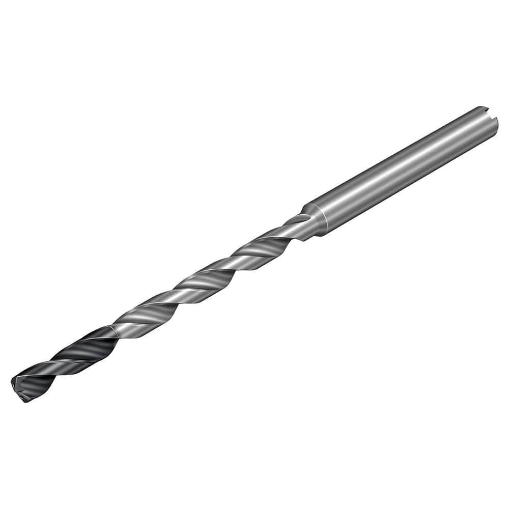 Micro Drill Bit: 0.1024″ Dia, 137 °, Solid Carbide TiALN Lite Finish, 2.3622″ OAL, RH Cut, Spiral Flute, Straight-Cylindrical Shank, Series CoroDrill 862