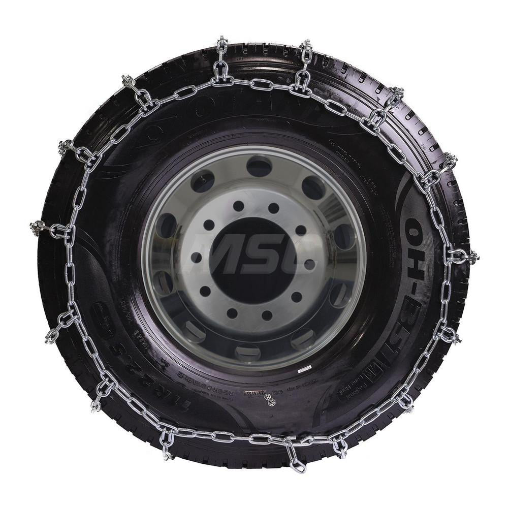 Tire Chains; For Use With: 275/85R22.5; 315/75R22.5; 11R24.5; 295/80R22.5; 11R20; 11.5R20; 10R22; 12/80R20; 12R22; 305/80R22.5; 285/75R24.5; 285/80R24.5; Axle Type: Single Axle