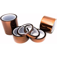 Polyimide Film Tape: 1/8″ Wide, 108' x 1 mil Thick 10 Lb/In Tensile Strength, Silicone Adhesive, 100 to 500 ° F, Series PPT0.51