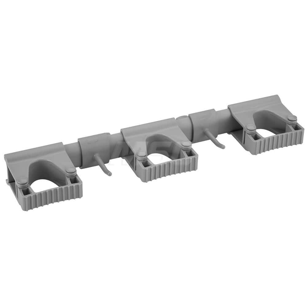 Mop & Broom Wall Hooks; Type: Wall Bracket; Number Of Holders: 5.000; Maximum Load Capacity: 6.61; Material: Polypropylene; TPE Rubber; Polyamide; Color: Gray; Width (Inch): 3.43