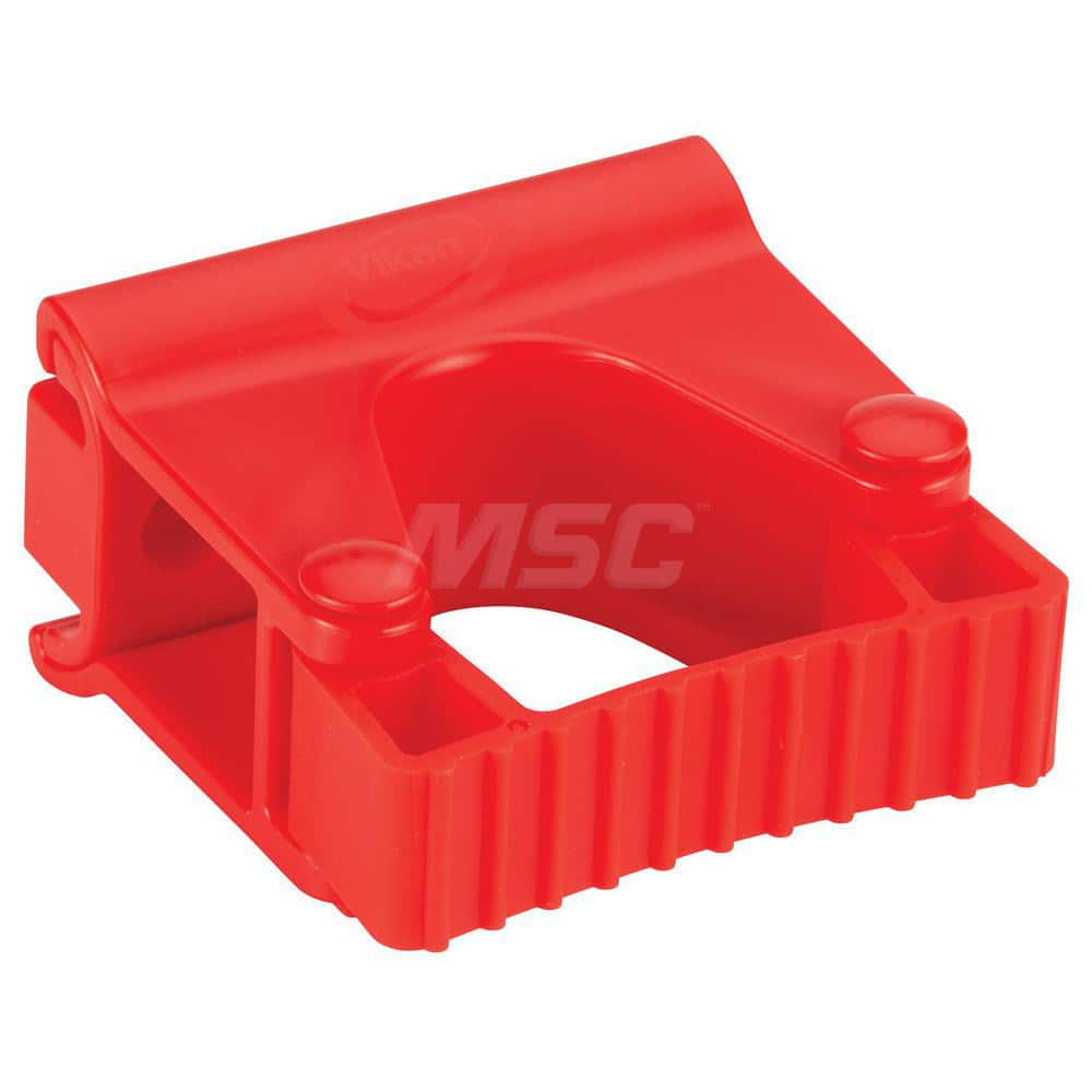 Mop & Broom Wall Hooks; Type: Wall Bracket; Number Of Holders: 1.000; Maximum Load Capacity: 6.61; Material: Polypropylene; TPE Rubber; Polyamide; Color: Red; Width (Inch): 3.43