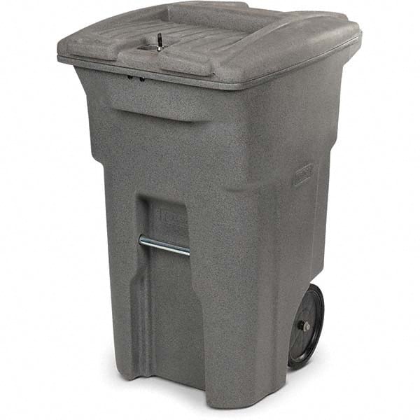 Toter - Trash Cans & Recycling Containers; Type: Confidential Document Container ; Container Shape: Rectangle ; Container Size: 64 gal ; Container Graphics: None ; Color: Graystone ; Finish: Textured - Exact Industrial Supply