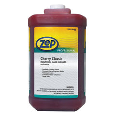 Hand Cleaner: 1 gal Bottle Liquid, Red, Cherry Scent