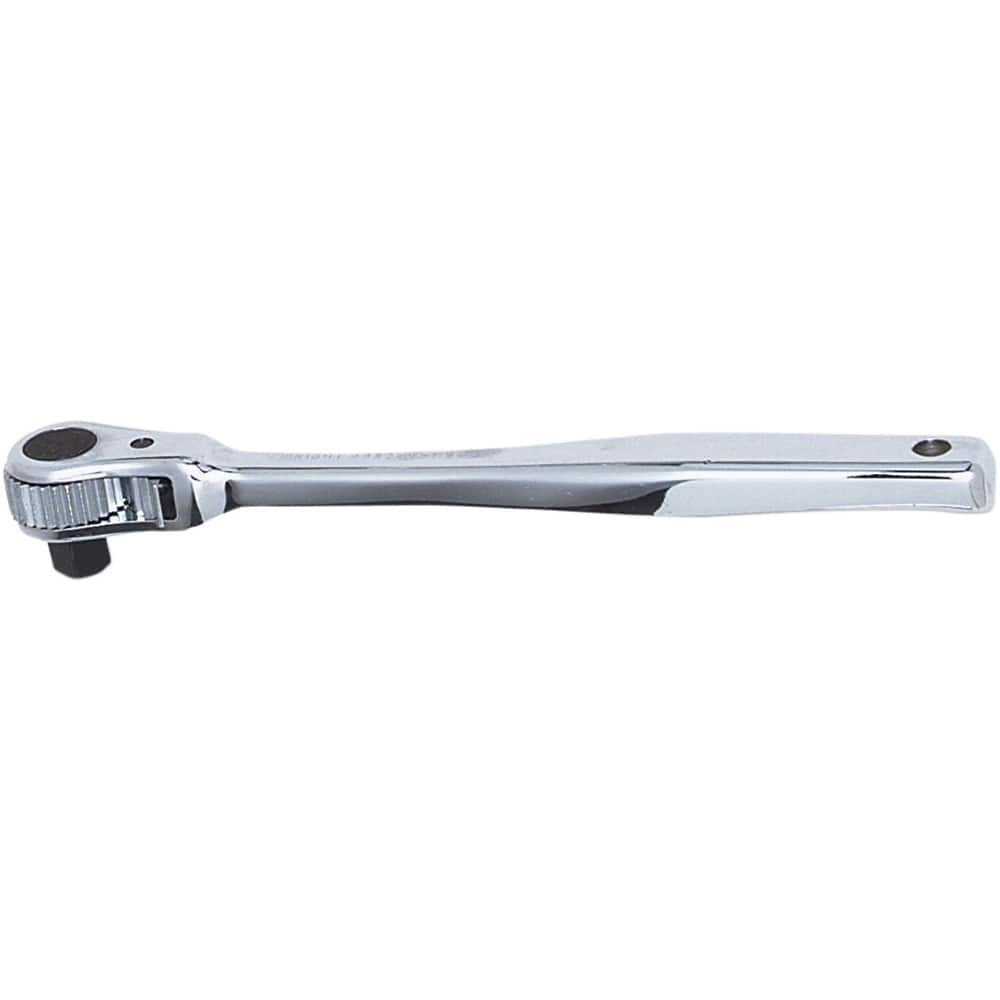 Wright Tool & Forge - Ratchets; Tool Type: Ratchet ; Drive Size (Inch): 1/2 ; Head Shape: Pear ; Head Features: Reversible ; Finish/Coating: Full Polish Chrome ; Overall Length (Inch): 10-1/2 - Exact Industrial Supply