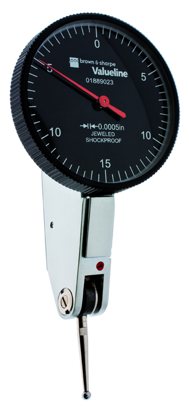 1.54" Face Diameter .0005" Graduation Black Face Dial Test Indicator Model No. 01889023 - Best Tool & Supply