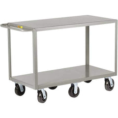 Little Giant - 3,600 Lb Capacity, 30" Wide x 60" Long x 36" High Cart - 2 Shelf, Steel, Phenolic Casters - Best Tool & Supply