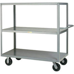 Little Giant - 3,600 Lb Capacity, 30" Wide x 48" Long x 45" High Cart - Steel, Phenolic Casters - Best Tool & Supply