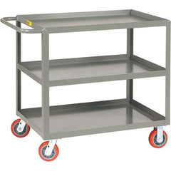 Little Giant - 2,000 Lb Capacity, 24" Wide x 48" Long x 36" High Service Cart - Steel, Polyurethane Casters - Best Tool & Supply