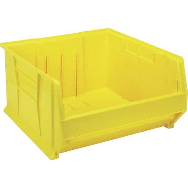 Quantum Storage - 225 Lb Load Capacity Yellow Polypropylene Tote Container - Stacking, 12" Long x 22-1/2" Wide x 23.9" High - Best Tool & Supply