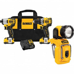 DeWALT - Cordless Tool Combination Kits Voltage: 12 Tools: Brushless Cordless Drill; Impact Driver - Best Tool & Supply