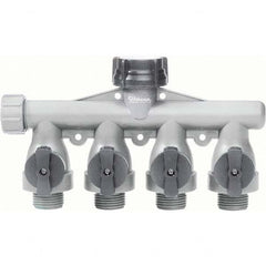 Gilmour - Garden Hose Fittings & Repair Kits Type: Shut-Off Valve Connector Type: Male; Female - Best Tool & Supply