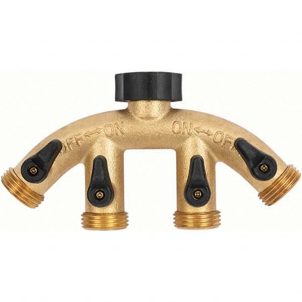 Gilmour - Garden Hose Fittings & Repair Kits Type: Shut-Off Valve Connector Type: Male; Female - Best Tool & Supply