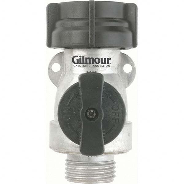 Gilmour - Garden Hose Fittings & Repair Kits Type: Shut-Off Valve Connector Type: Male; Female - Best Tool & Supply