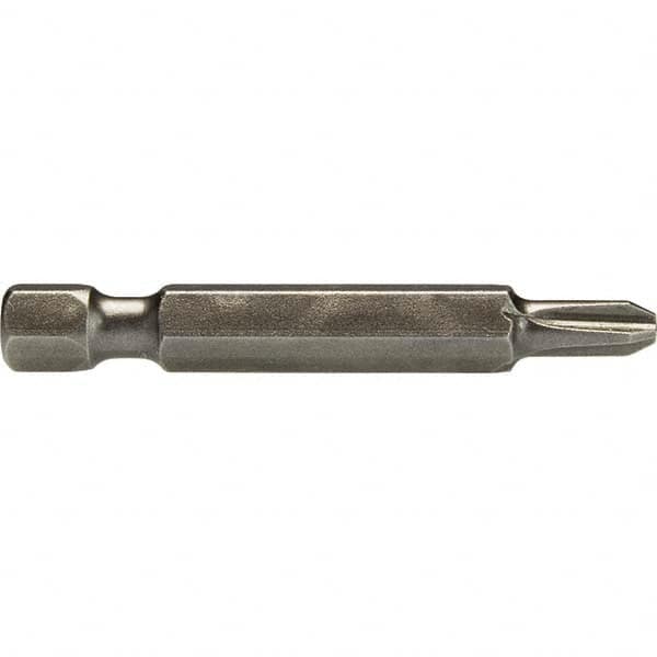 Apex - Power & Impact Screwdriver Bits & Holders; Bit Type: Power Bit ; Hex Size (Inch): 1/4 ; Phillips Size: #2 ; Overall Length Range: 1" - Exact Industrial Supply