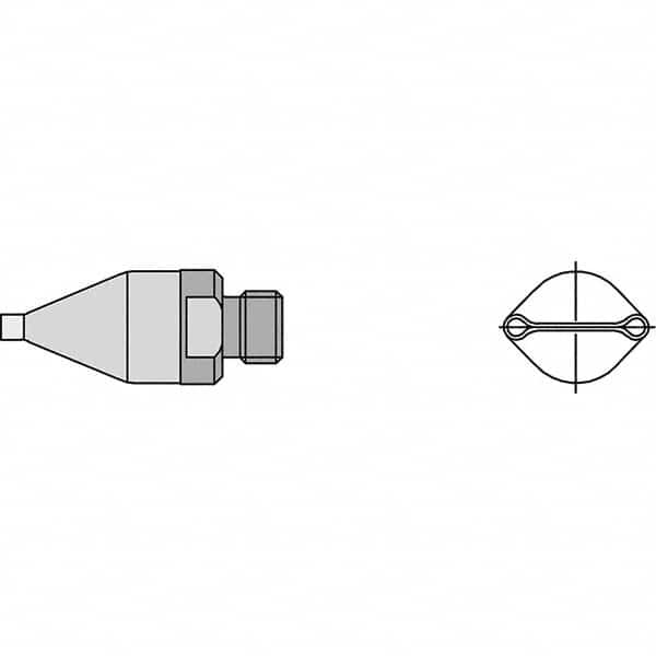 Weller - Soldering Iron Tips; Type: Dual Nozzle ; For Use With: HAP1; HAP200; WXHAP200 - Exact Industrial Supply