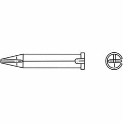 Weller - Soldering Iron Tips; Type: Chisel Tip ; For Use With: WP120; WXP120 - Exact Industrial Supply