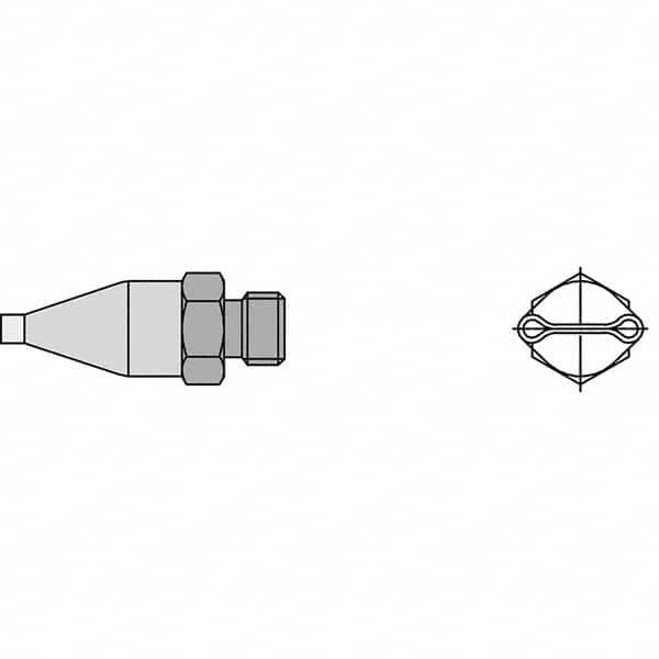 Weller - Soldering Iron Tips; Type: Dual Nozzle ; For Use With: HAP1; HAP200; WXHAP200 - Exact Industrial Supply