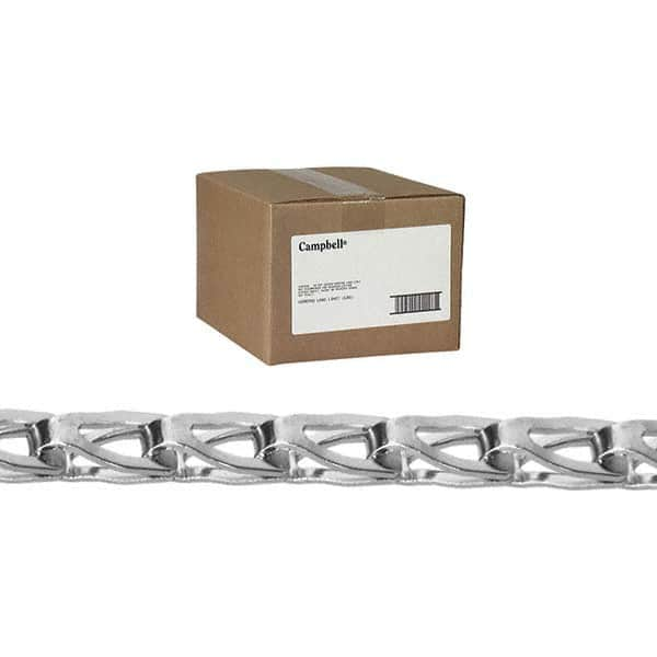 Campbell - Weldless Chain; Type: Sash Chain ; Load Capacity (Lb.): 75 ; Trade Size: #8 ; Chain Diameter (Decimal Inch): 0.0400 ; Finish/Coating: Copper ; PSC Code: 4010 - Exact Industrial Supply