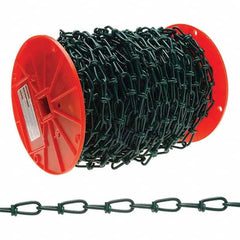 Campbell - Weldless Chain; Type: Double Loop Chain ; Load Capacity (Lb.): 255 ; Trade Size: #2/0 ; Chain Diameter (Decimal Inch): 0.1400 ; Finish/Coating: Polycoated ; PSC Code: 4010 - Exact Industrial Supply