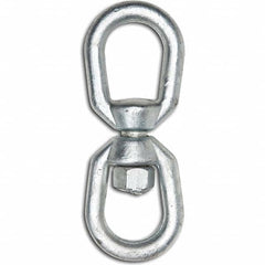 Campbell - Swivels; Swivel Type: Eye & Eye Swivel ; Head/Holder Diameter (Inch): 5/16 ; Load Capacity (Lb.): 1,250 ; Material: Steel ; Lower Eye Inside Height (Inch): 1 ; Eye Inside Diameter (Inch): 1 - Exact Industrial Supply