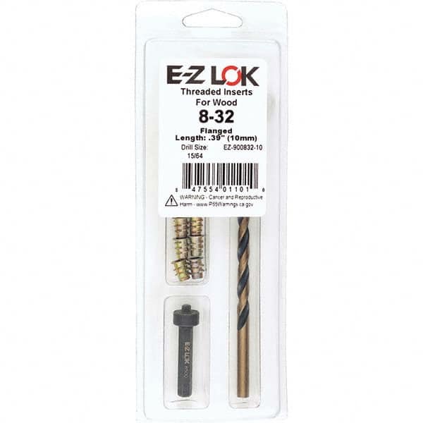 E-Z LOK - Thread Repair Kits Insert Thread Size (Inch): #8-32 Includes Drill: Yes - Best Tool & Supply