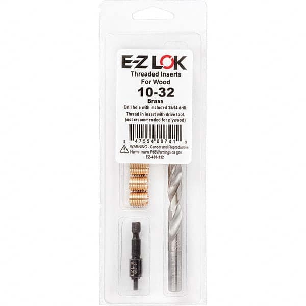 E-Z LOK - Thread Repair Kits Insert Thread Size (Inch): #10-32 Includes Drill: Yes - Best Tool & Supply