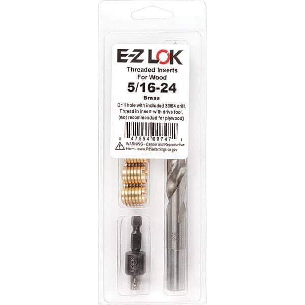 E-Z LOK - Thread Repair Kits Insert Thread Size (Inch): 5/16-24 Includes Drill: Yes - Best Tool & Supply