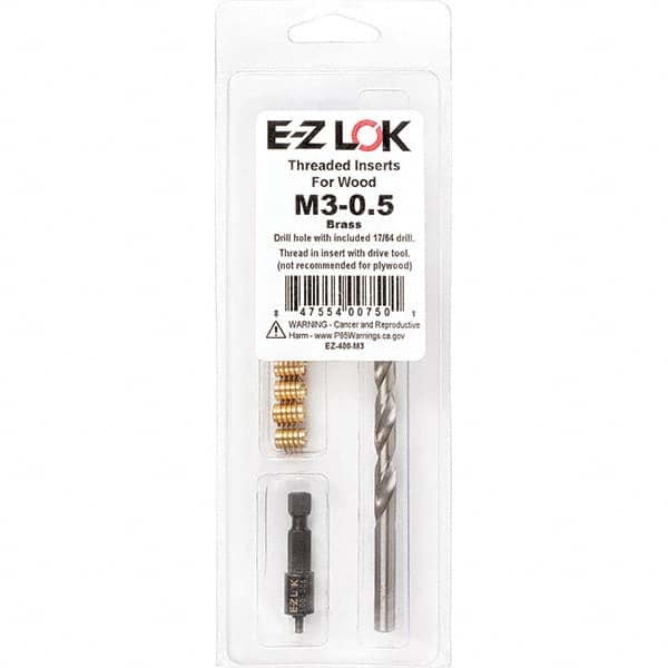 E-Z LOK - Thread Repair Kits Insert Thread Size (mm): M3x0.50 Includes Drill: Yes - Best Tool & Supply