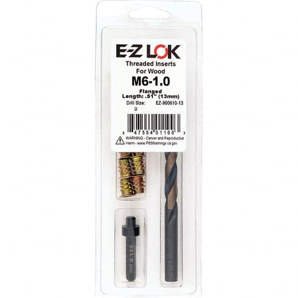 E-Z LOK - Thread Repair Kits Insert Thread Size (mm): M6x1.00 Includes Drill: Yes - Best Tool & Supply