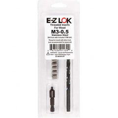 E-Z LOK - Thread Repair Kits Insert Thread Size (mm): M3x0.50 Includes Drill: Yes - Best Tool & Supply