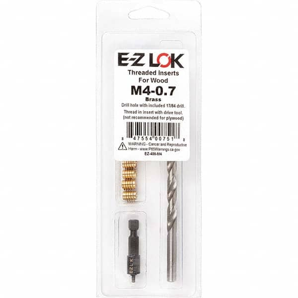 E-Z LOK - Thread Repair Kits Insert Thread Size (mm): M4x0.70 Includes Drill: Yes - Best Tool & Supply