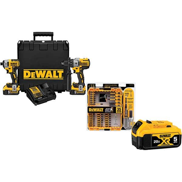 DeWALT - Cordless Tool Combination Kits Voltage: 20 Battery Chemistry: Lithium-Ion - Best Tool & Supply