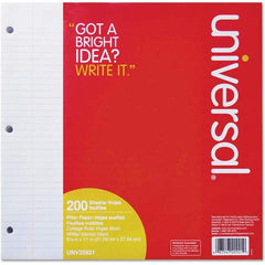 UNIVERSAL - Note Pads, Writing Pads & Notebooks Writing Pads & Notebook Type: Filler Paper Size: 8-1/2 x 11 - Best Tool & Supply