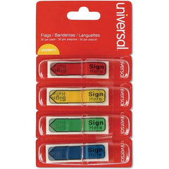 UNIVERSAL - Self-Stick Page Flags Style: Flag Color: Assorted - Best Tool & Supply