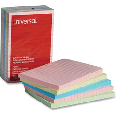 UNIVERSAL - Note Pads, Writing Pads & Notebooks Writing Pads & Notebook Type: Self-Stick Notes Size: 4 x 6 - Best Tool & Supply