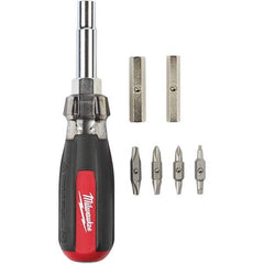 Milwaukee Tool - Bit Screwdrivers Type: Multi-Bit Screwdriver Tip Type: Phillips ; Square; Slotted - Best Tool & Supply