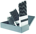 29 Pc. HSS Black Oxide Range 1/16-1/2 x 64Ths-Taper Length Drill Set-Metal Index - Best Tool & Supply