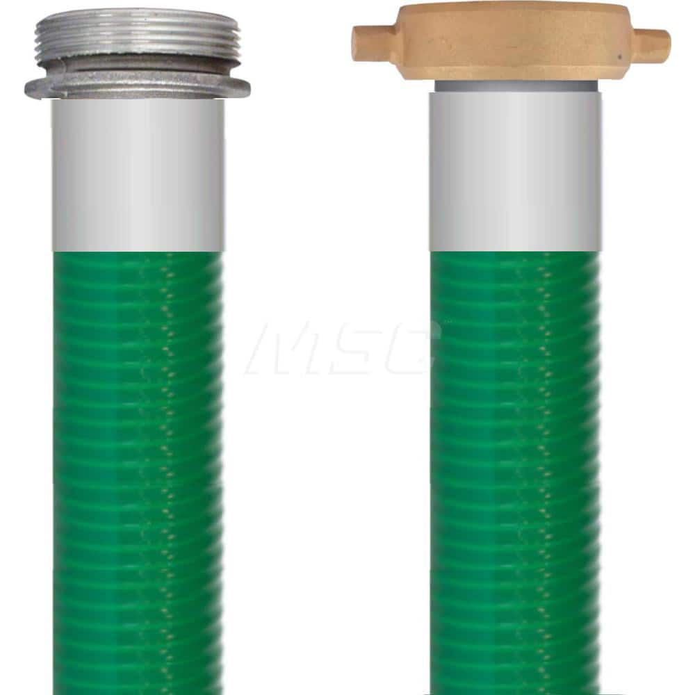 Liquid Suction & Discharge Hose; Inside Diameter (Inch): 2; Length (Feet): 25; Outside Diameter (Decimal Inch): 2.3900; Material: PVC; Working Pressure (psi): 70.000; Vacuum Rating: 29 In. Hg; Color: Green; Minimum Temperature (F): -23.000; Maximum Temper