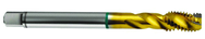 3/8-16 2B 3-Flute Cobalt Green Ring Semi-Bottoming 40 degree Spiral Flute Tap-TiN - Best Tool & Supply