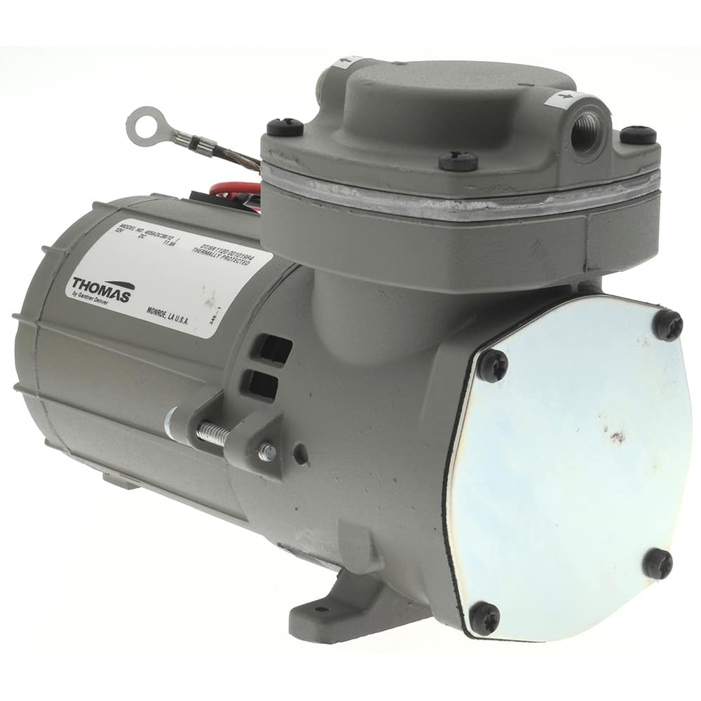 Thomas - Piston-Type Vacuum Pumps Type: Compressor Voltage: 12 VDC - Best Tool & Supply